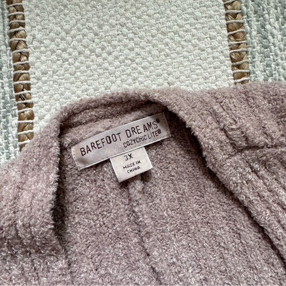 Barefoot Dreams CozyChic Lite Dusty Rose Pink Dolman Sleeves Shrug Cardigan 3X - Picture 7 of 8